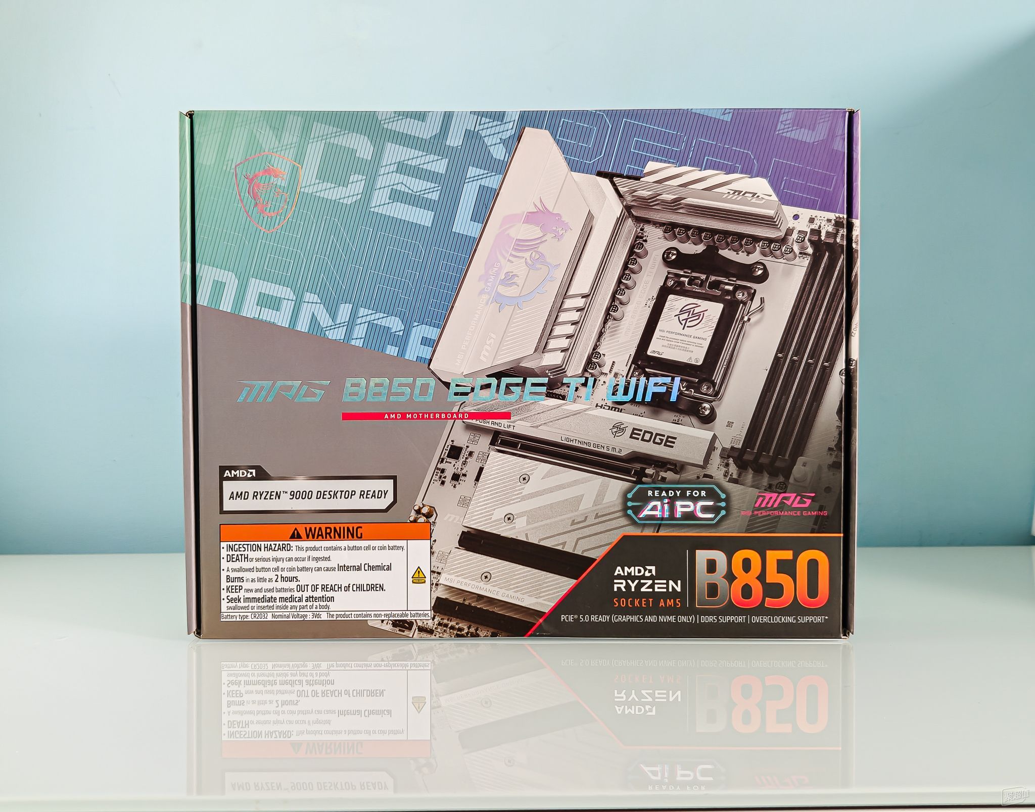 微星MPG B850 EDGE TI WIFI刀锋钛主板首发开箱，力度强劲表现出色