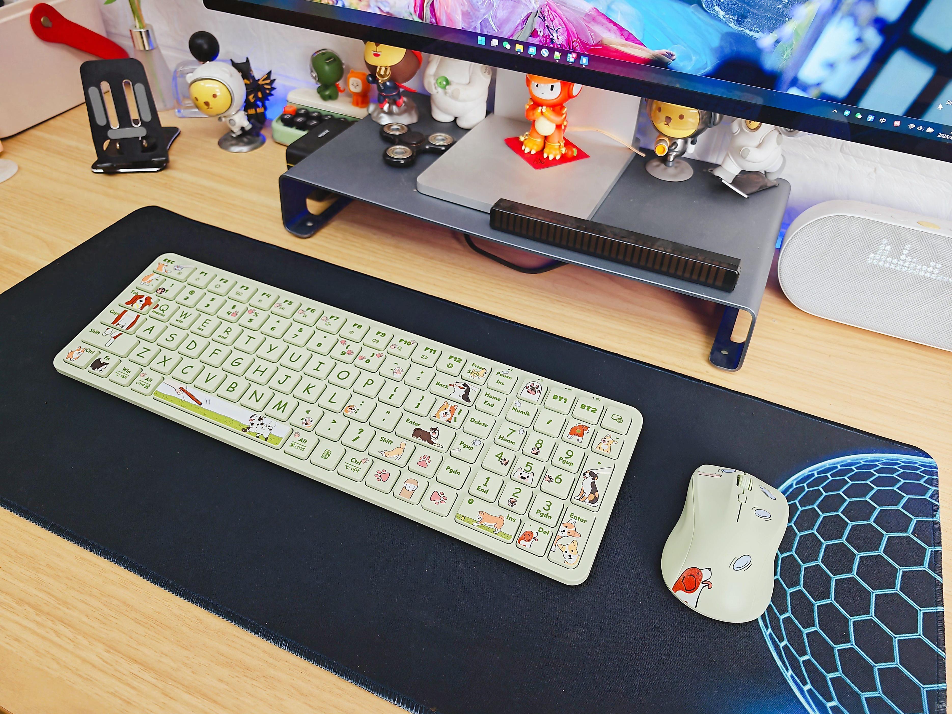 BOW MK392三模键鼠套装:轻薄静音,打字无压力,超可爱,实用性强大!