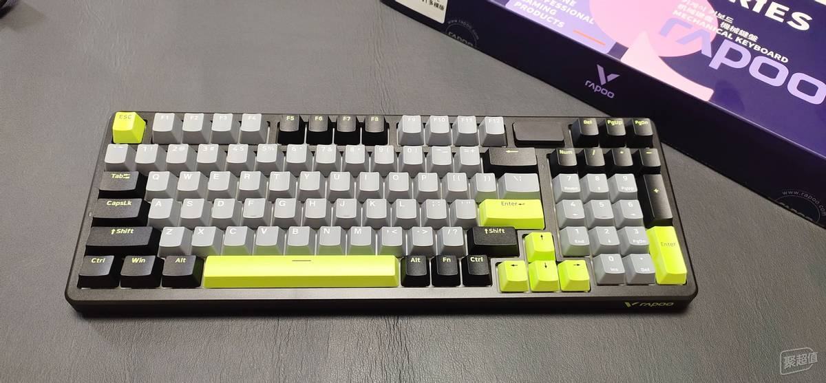 雷柏V700DIY-98：全键热插拔+柔韧Gasket消音结构，电竞办公好搭档！